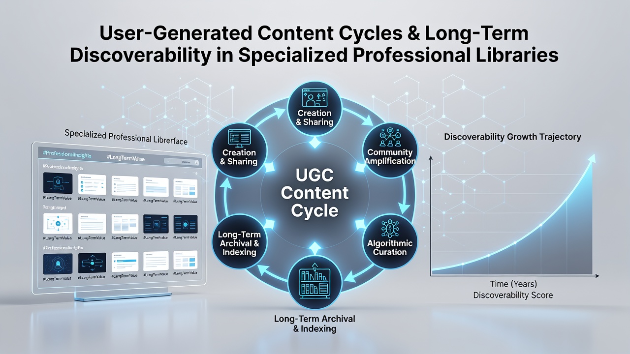 Analytics dashboard displaying content update patterns and visibility metrics on a professional directory